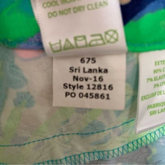 LILLY PULITZER Women’s Kelly Skinny Ankle Pants Multi Purrfect Size 8 - Picture 9 of 12